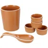 Bia Cordon Bleu Tempo 6-piece Countertop Accessory Set In Terracotta