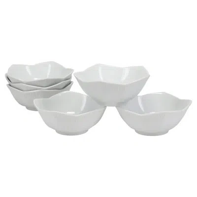 Bia Cordon Bleu 6-ounce Porcelain Lotus Bowls In White