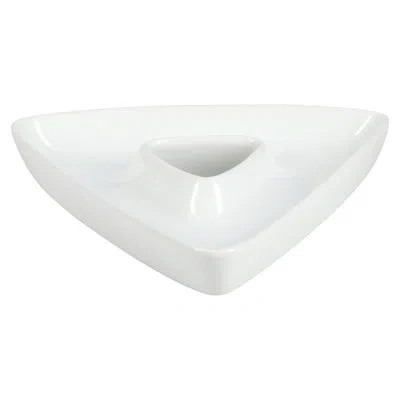 Bia Cordon Bleu 6-ounce Porcelain Triangle Dish In White
