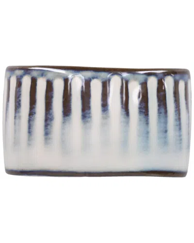 Bia Cordon Bleu 8pc Colonnade Napkin Ring Set In Multi