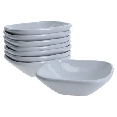 Bia Cordon Bleu 8-piece, Impulse Square Cereal Bowls Set, 6.29", White