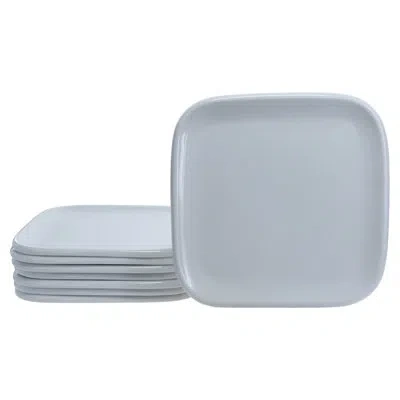 Bia Cordon Bleu 8-piece, Impulse Square Salad Plates Sets, 8.26", White