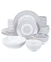 Bia Cordon Bleu Arabesque, 20-piece Dinnerware Set, Service For 4 In Stone