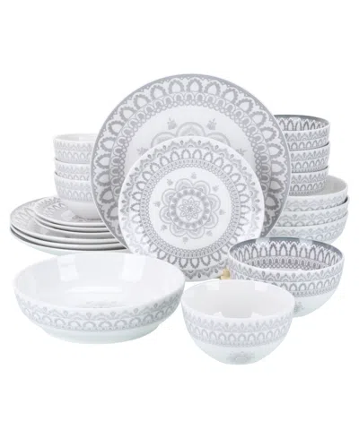Bia Cordon Bleu Arabesque, 20-piece Dinnerware Set, Service For 4 In Stone