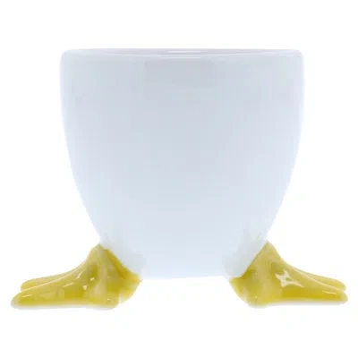 Bia Cordon Bleu Chicken Footed Egg Cup In White;yellow