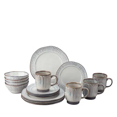 Bia Cordon Bleu Colonnade 16 Piece Dinnerware Set In Grey