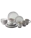 Bia Cordon Bleu Colonnade 16 Piece Dinnerware Set, Service For 4 In Beige