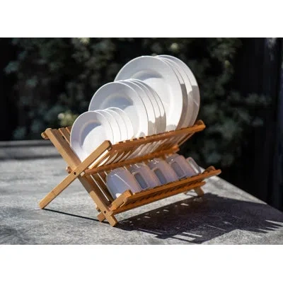 Bia Cordon Bleu Danesco Bamboo Collapsible Dish Rack In Brown