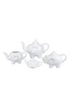 Bia Cordon Bleu Elephant 5-piece Tea Set In White