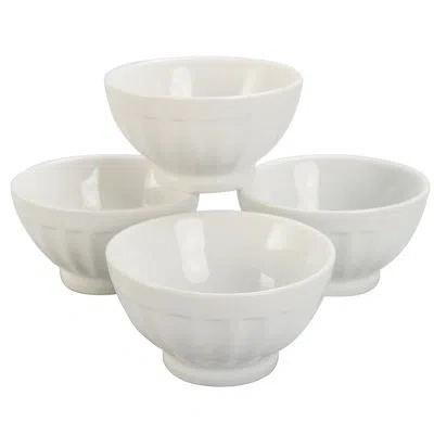 Bia Cordon Bleu Fluted 16 oz Porcelain Bowls In White