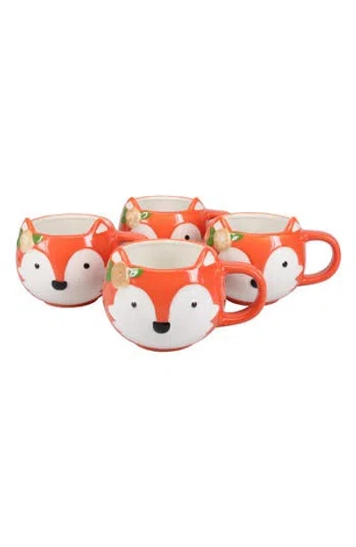 Bia Cordon Bleu Foxie Set Of 4 Porcelain Mugs