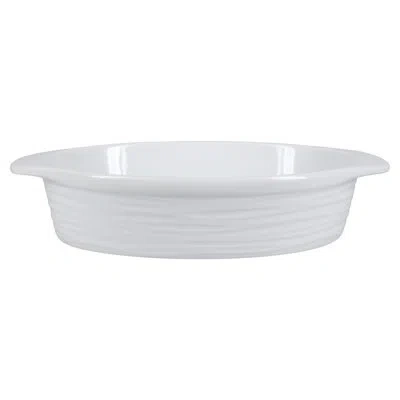 Bia Cordon Bleu Kalahari Oval Porcelain China Au Gratin Dish Bakeware In White