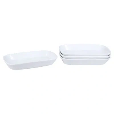 Bia Cordon Bleu Lido Porcelain 9.25" Rectangular Platters In White