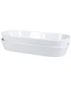 Bia Cordon Bleu Oslo Oblong 2pc Baker Set In White