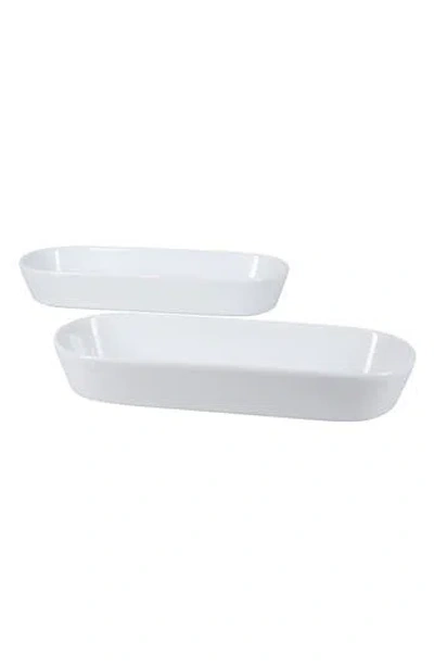 Bia Cordon Bleu Oslo Set Of 2 Oblong Baking Dishes In White