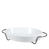 Bia Cordon Bleu Oval Ceramic Baker With Rack In White