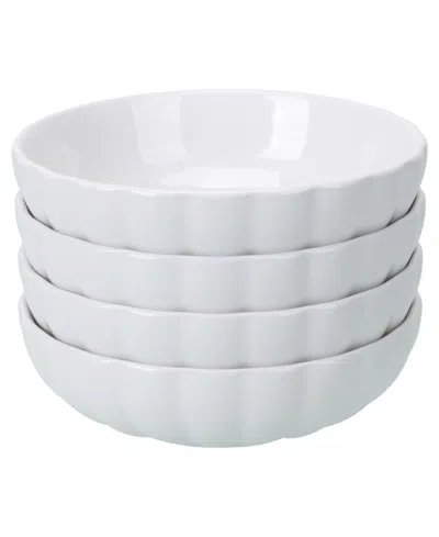 Bia Cordon Bleu Petal 4-pc. Dinner Bowls Set, Service For 4 In White