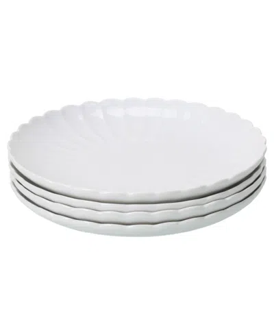 Bia Cordon Bleu Petal 4-pc. Salad Plates Set, Service For 4 In White