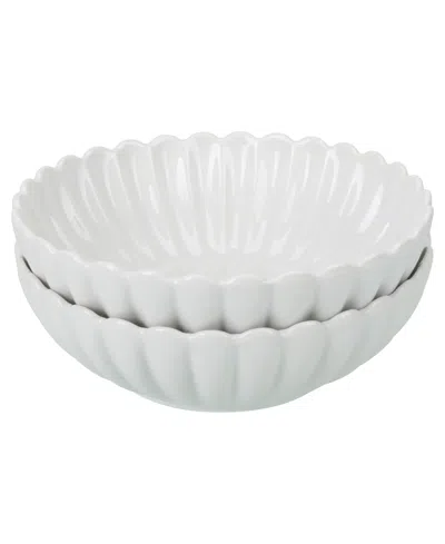 Bia Cordon Bleu Petal Round Serving Bowls, Set Of 2