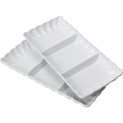 Bia Cordon Bleu Petal Set Of 2 Divided Dishes Set