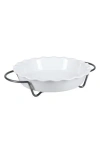 Bia Cordon Bleu Pie Dish & Rack Set In White