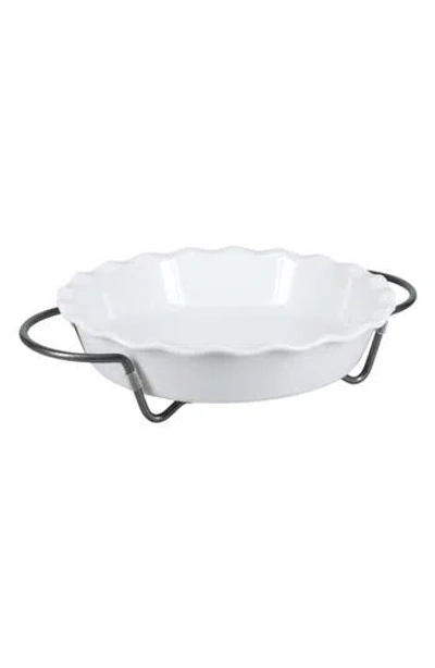Bia Cordon Bleu Pie Dish & Rack Set In White