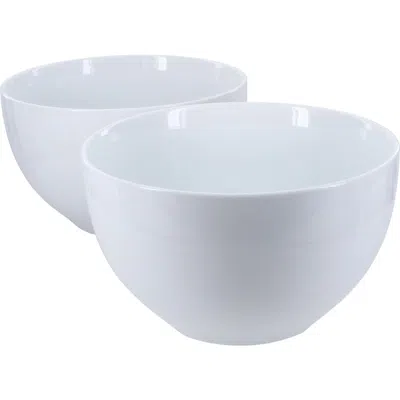 Bia Cordon Bleu Set Of 2 Conical Serving Bowls In White