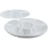 Bia Cordon Bleu Set Of 2 Round Chip & Dip Servers In White
