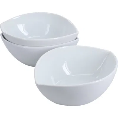 Bia Cordon Bleu Set Of 3 Split Oval Bowls In White