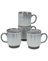 Bia Cordon Bleu Set Of 4 Colonnade Mug In Gray