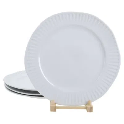 Bia Cordon Bleu Set Of 4, Dinner Plates In White
