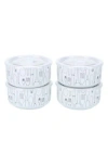 Bia Cordon Bleu Set Of 4 Large Storage Bowl With Lid In White
