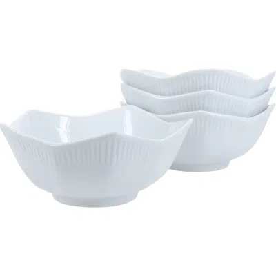 Bia Cordon Bleu Set Of 4 Lotus Bowls In White