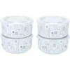 Bia Cordon Bleu Set Of 4 Small Storage Bowls With Lids In White