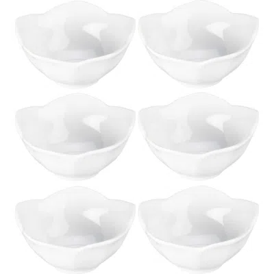 Bia Cordon Bleu Set Of 6 Lotus Bowls In White