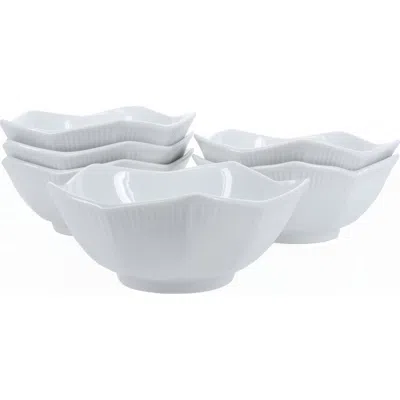 Bia Cordon Bleu Set Of 6 Lotus Bowls In White