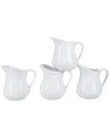 Bia Cordon Bleu Set Of Four 8oz Pitchers In White