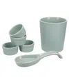 Bia Cordon Bleu Tempo 6-piece Countertop Accessory Set In Sage