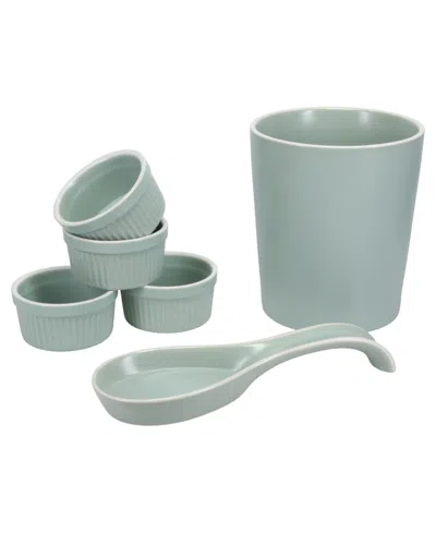 Bia Cordon Bleu Tempo 6-piece Countertop Accessory Set In Sage