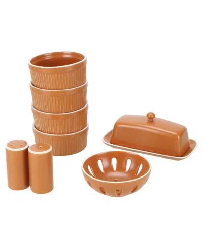 Bia Cordon Bleu Tempo 7-piece Tabletop Accessory Set In Terracotta
