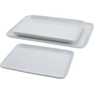 Bia Cordon Bleu Vail 3-piece Rectangular Platters In White