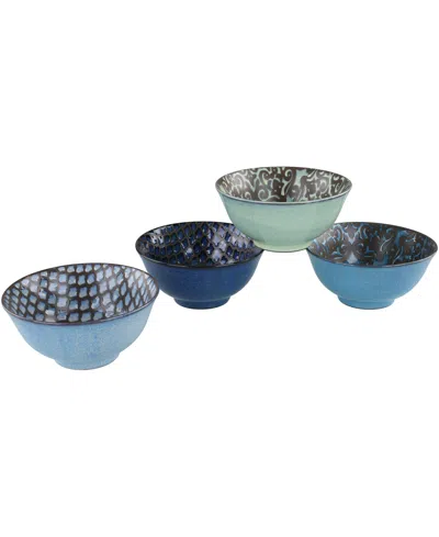 BIA FOUR DINNER BOWLS, 9.5"