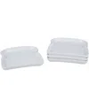 Bia 4-piece Toast Shaped Plates Set In White