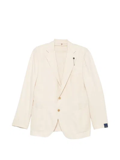 Biagio Santaniello Notched-lapels Single-breasted Suit In Neutral
