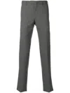 Biagio Santaniello Tailored Grey Wool Trousers In Grey