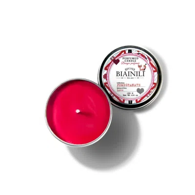 Biainili  Pink / Purple Armenian Pomegranate Scented Candle In Pink/purple