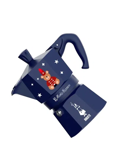 Bialetti Bear Graphic Moka Express Maker In Blue