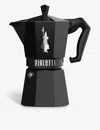 Bialetti Black Moka Express Exclusive Six-cup Aluminium Espresso Maker In Black
