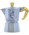 Bialetti Bridgerton 3 Cup Moka Express Coffee Maker In Bleached Denim