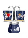 Bialetti Cupido Mini Espresso Maker Set In Blue